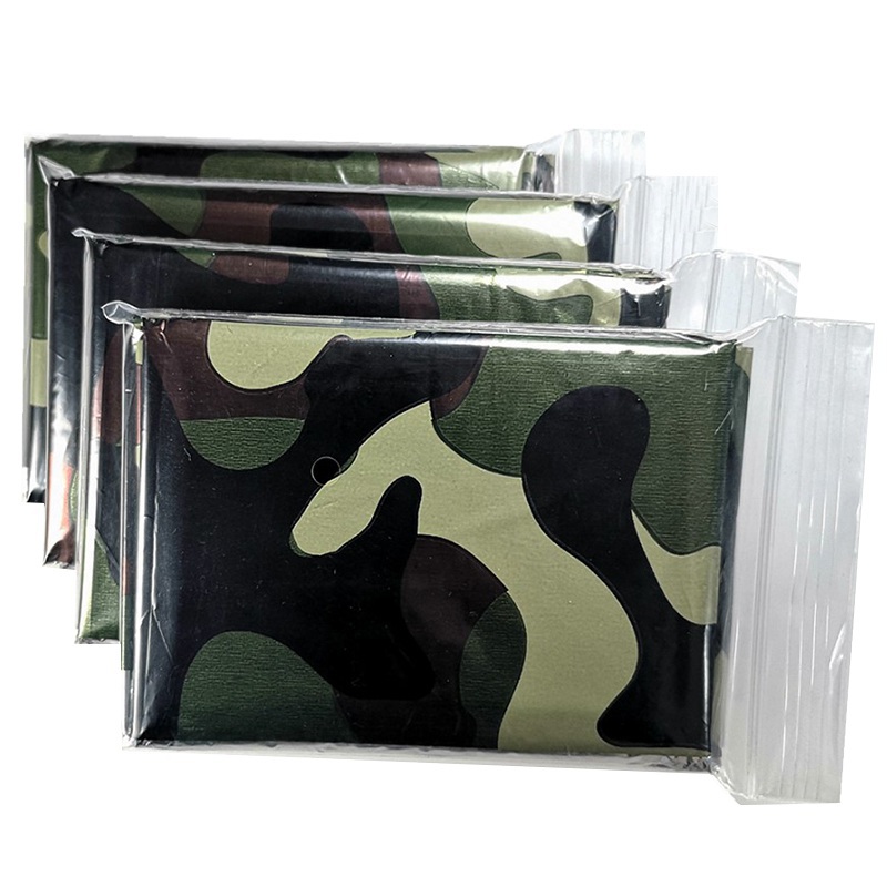 Camping Rain Poncho - 1 pz Coperta Termica Di Emergenza