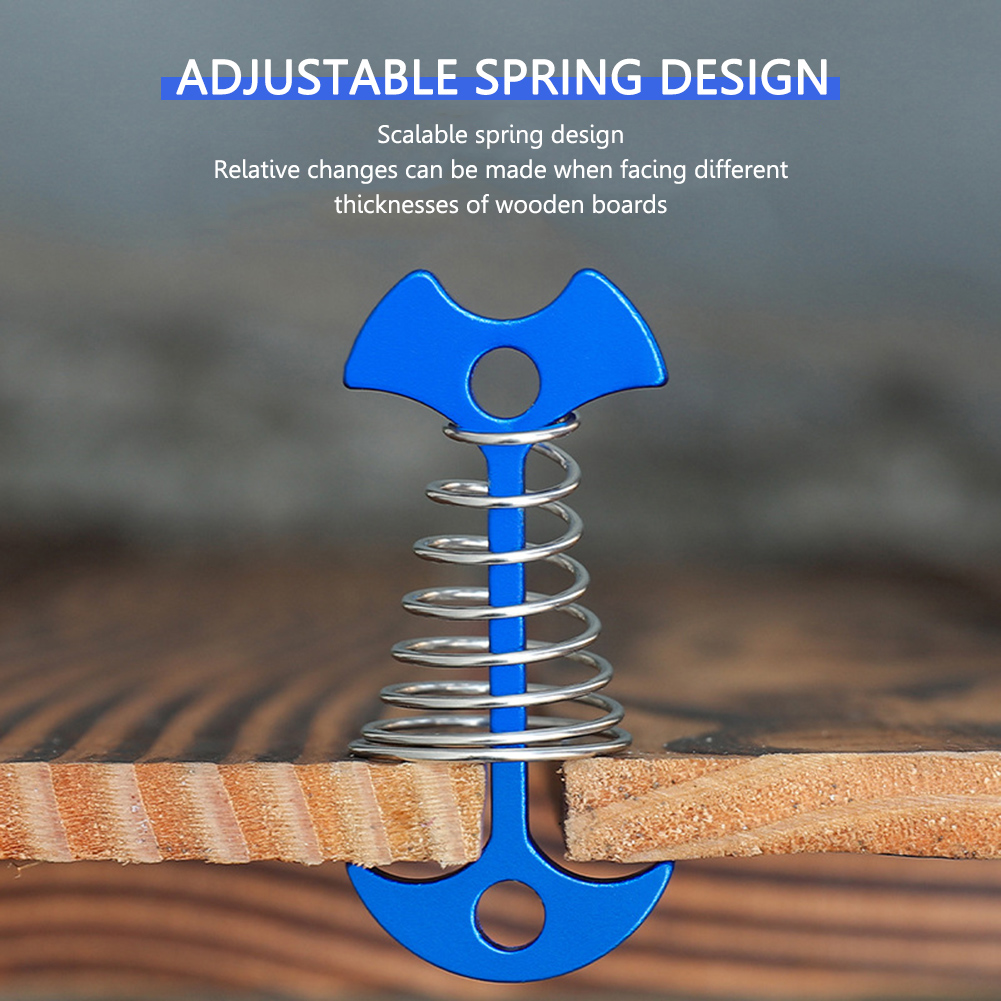 Outdoor Camping Decke - Fibbia per Corda Antivento, Gancio Portatile