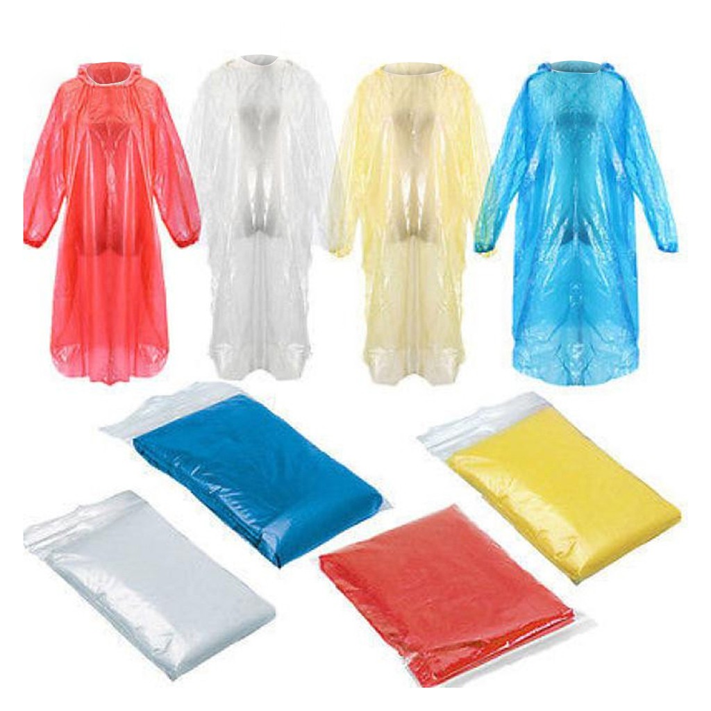 Camping Rain Poncho - Impermeabile Monouso, Poncho Antipioggia, Mantella Leggera