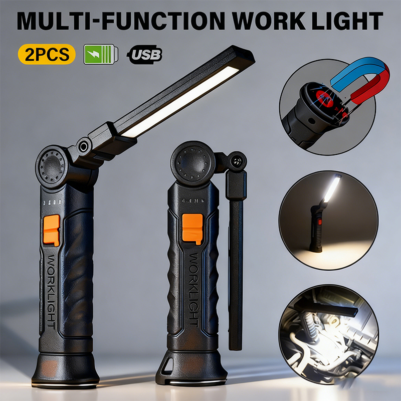 Battery Outdoor Camping - Torcia portatile a LED COB Lampada