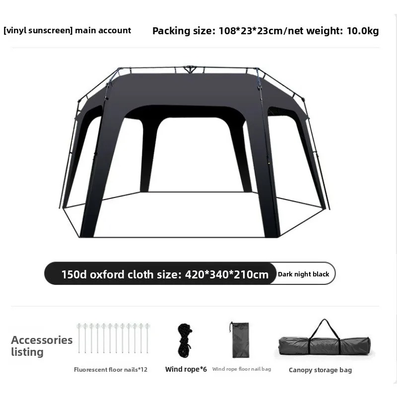 Camping Zelt Outdoor - Tenda da Campeggio Pentagonale a Montaggio
