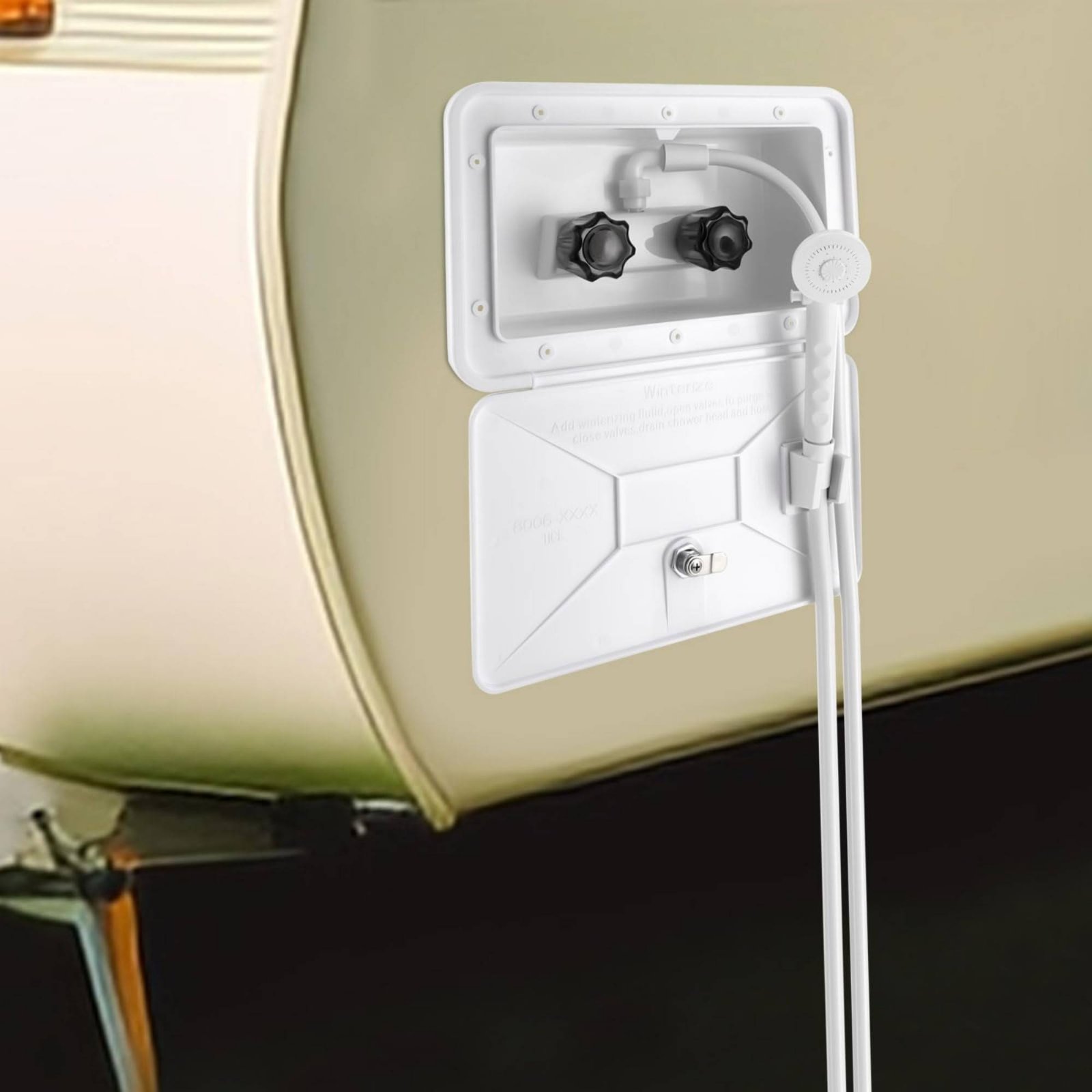 Outdoor Camping Box - Box Doccia Esterno per Camper, Kit