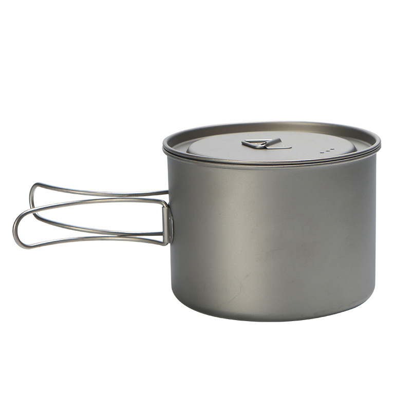 Camp Cooking Set - Picnic all'aperto pentola in titanio 750ml