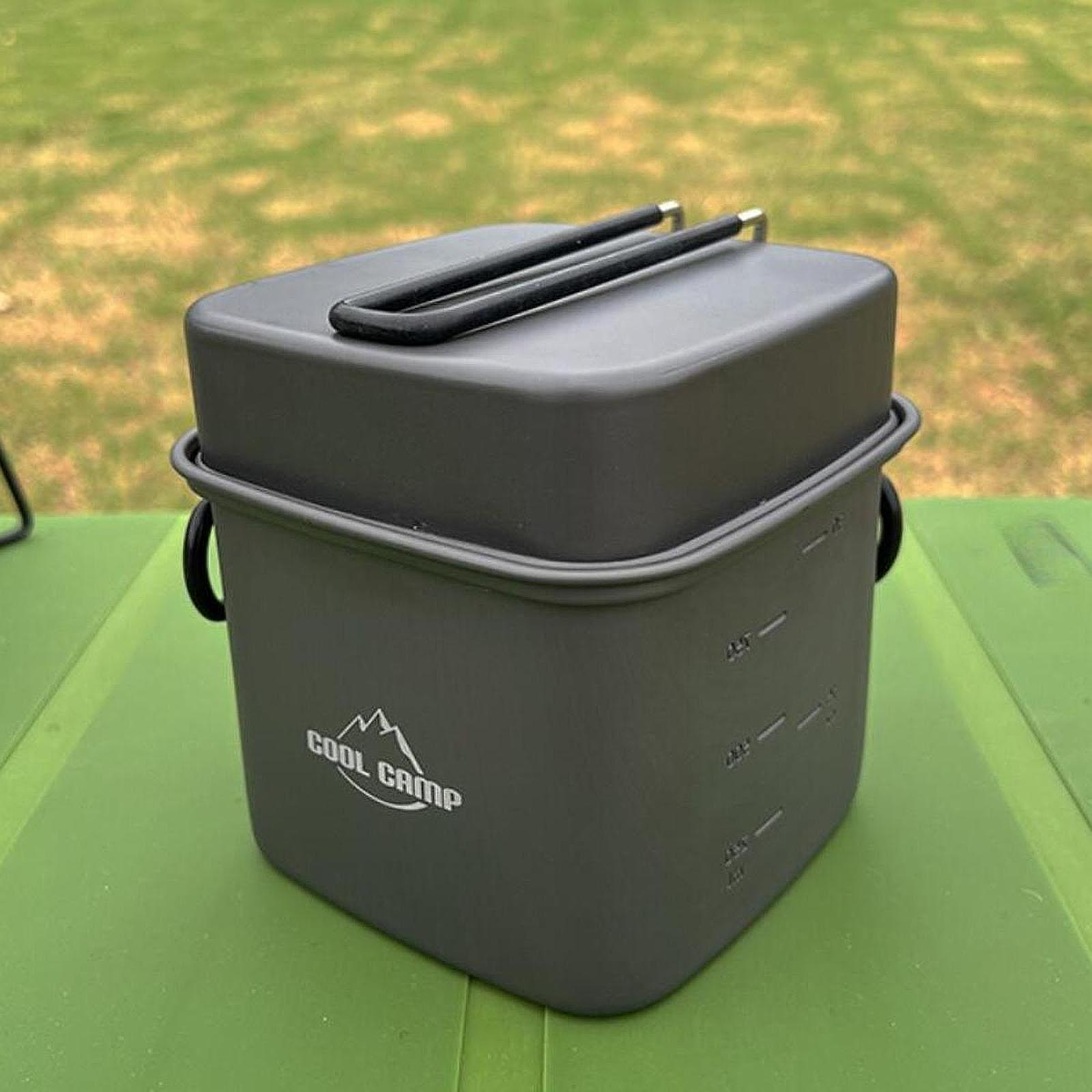 Camp Cooking Set - Set di Pentole da Campeggio, Padella
