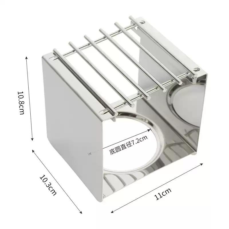 Camp Cooking Set - Supporto Quadrato in Acciaio Inox per