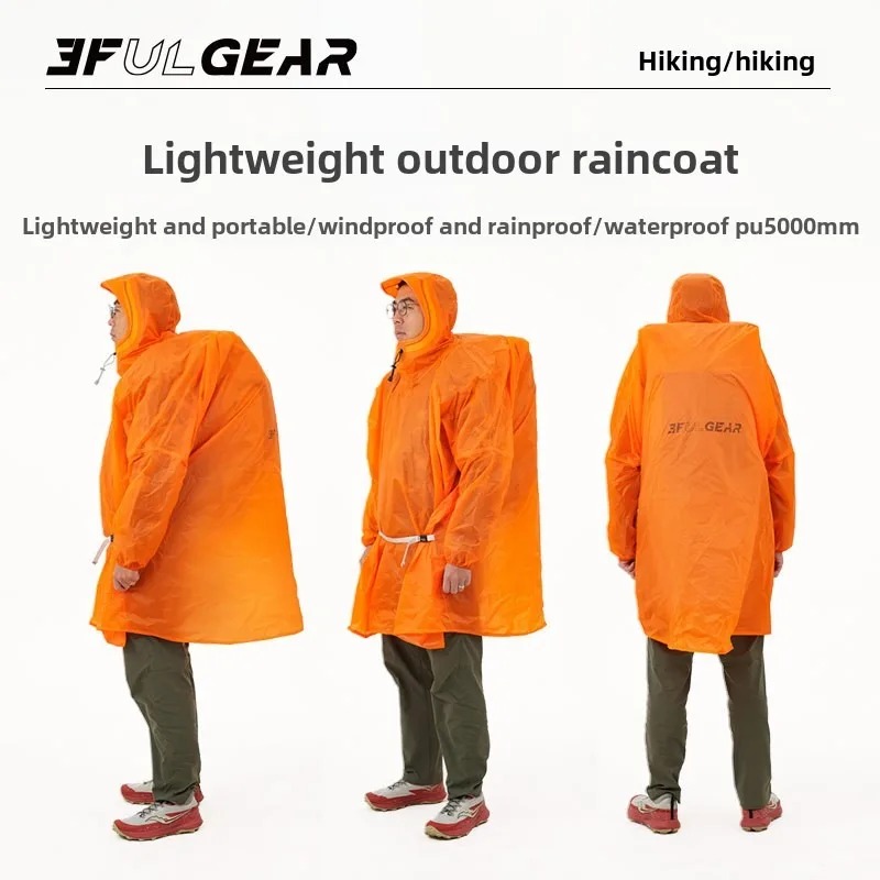 Camping Rain Poncho - Poncho Antipioggia Ultraleggero 3F UL GEAR