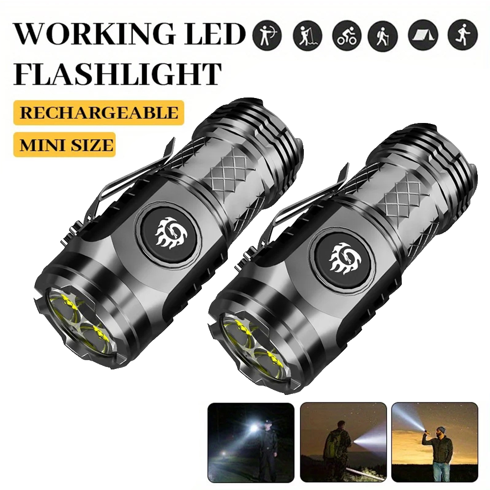 Battery Outdoor Camping - Torcia LED ad alta potenza Batteria