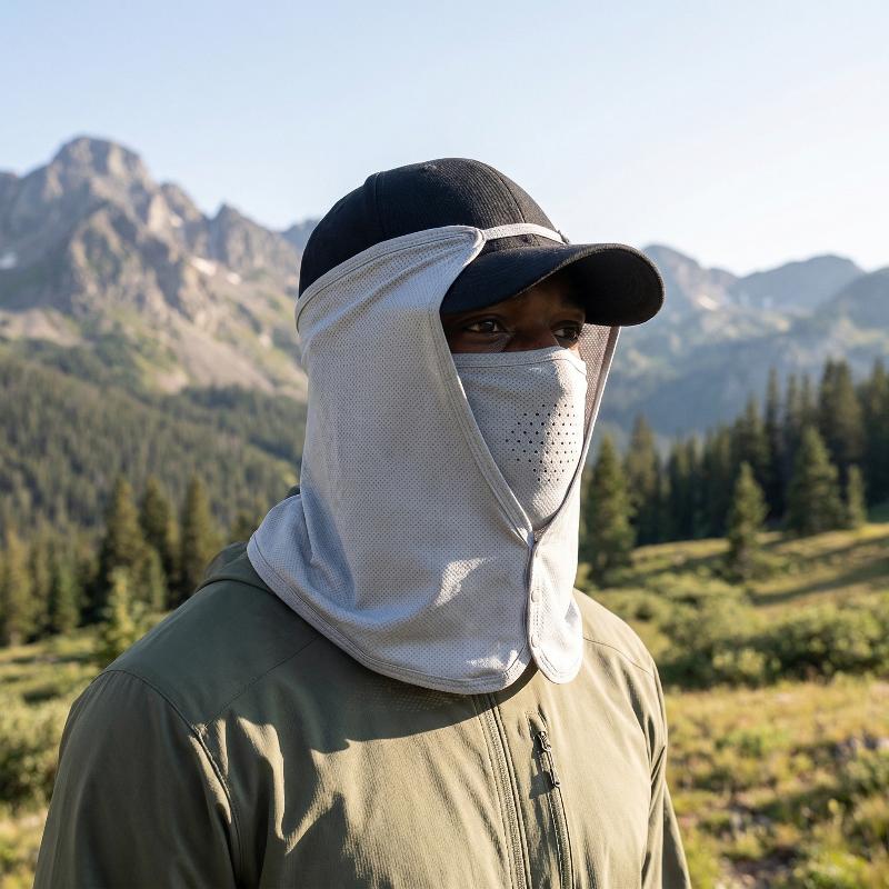 Camping Outdoor Quick Drying Sun Neck Protection Cap Hat - Set di Scovolini per Denti in