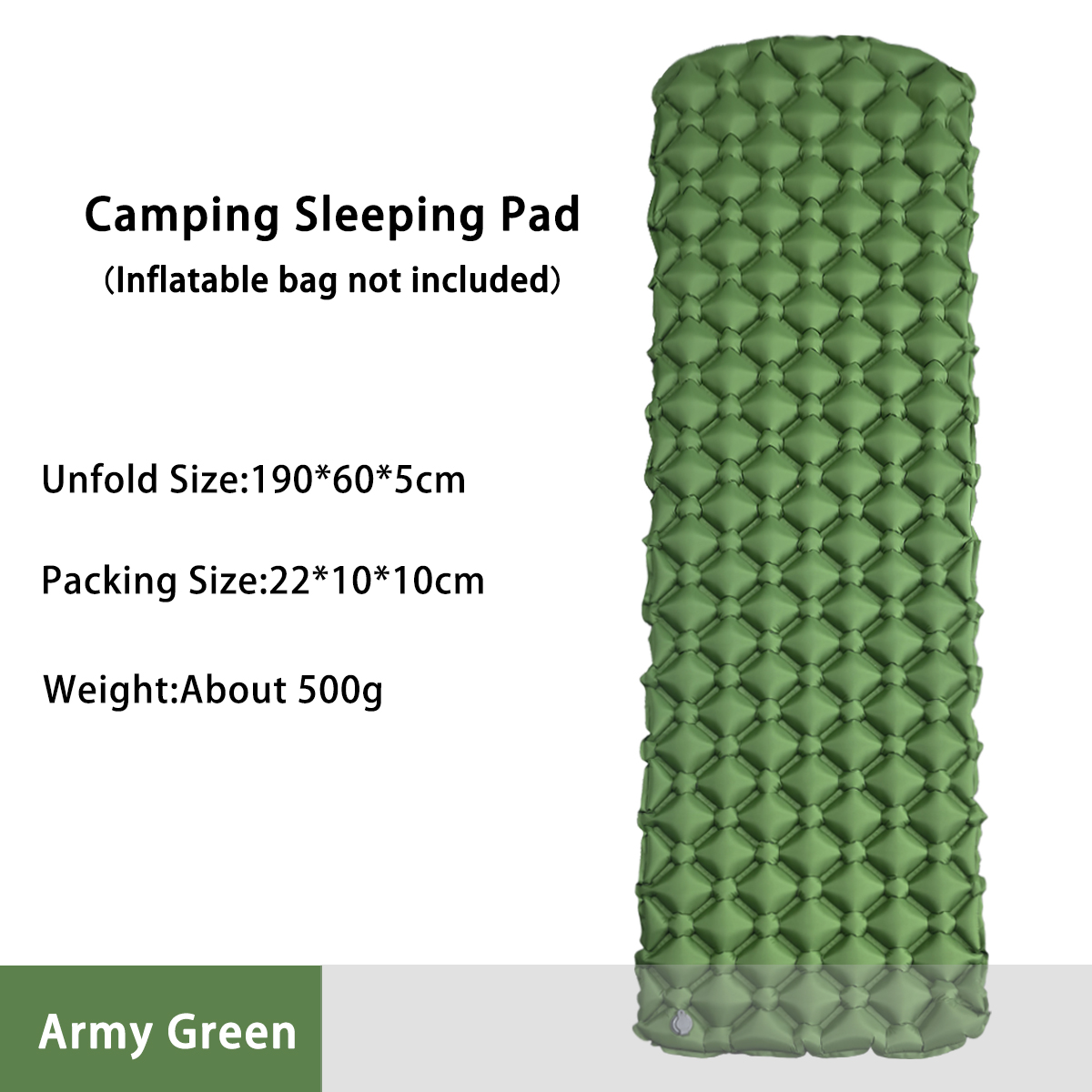 Outdoor Camping Mattress - Materasso Gonfiabile da Campeggio, Letto Pieghevole