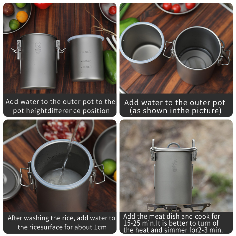 KEITH Pentola per riso in tita - Camp Cooking Set recensione e prezzo