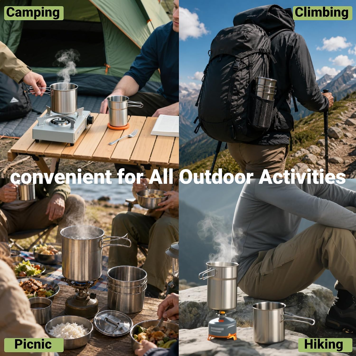Tazze pieghevoli da campeggio, - Outdoor Camping Outfit recensione e prezzo