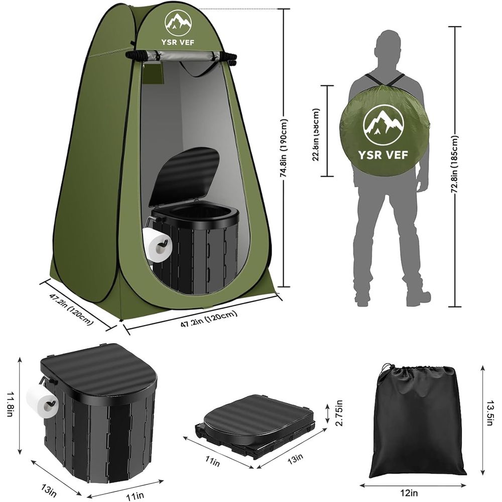 Kit WC Portatile, Toilette da  - Outdoor In Camping recensione e prezzo