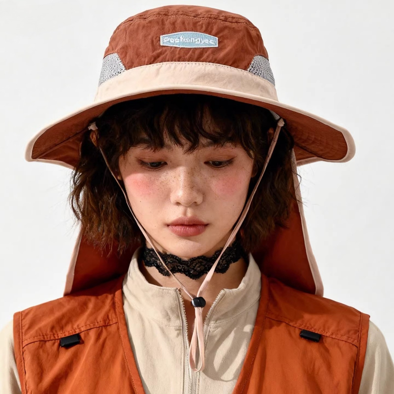 Cappelli a secchiello da donna - Camping Outdoor Quick Drying Sun Neck Protection Cap Hat recensione e prezzo