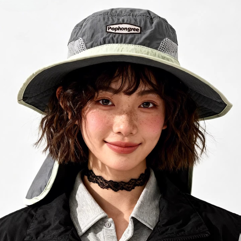Cappelli a secchiello da donna - Camping Outdoor Quick Drying Sun Neck Protection Cap Hat recensione e prezzo