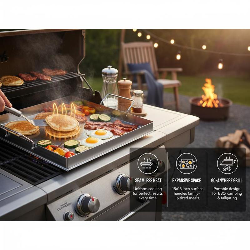 Piastra universale piatta 18x1 - Camp Cooking Set recensione e prezzo