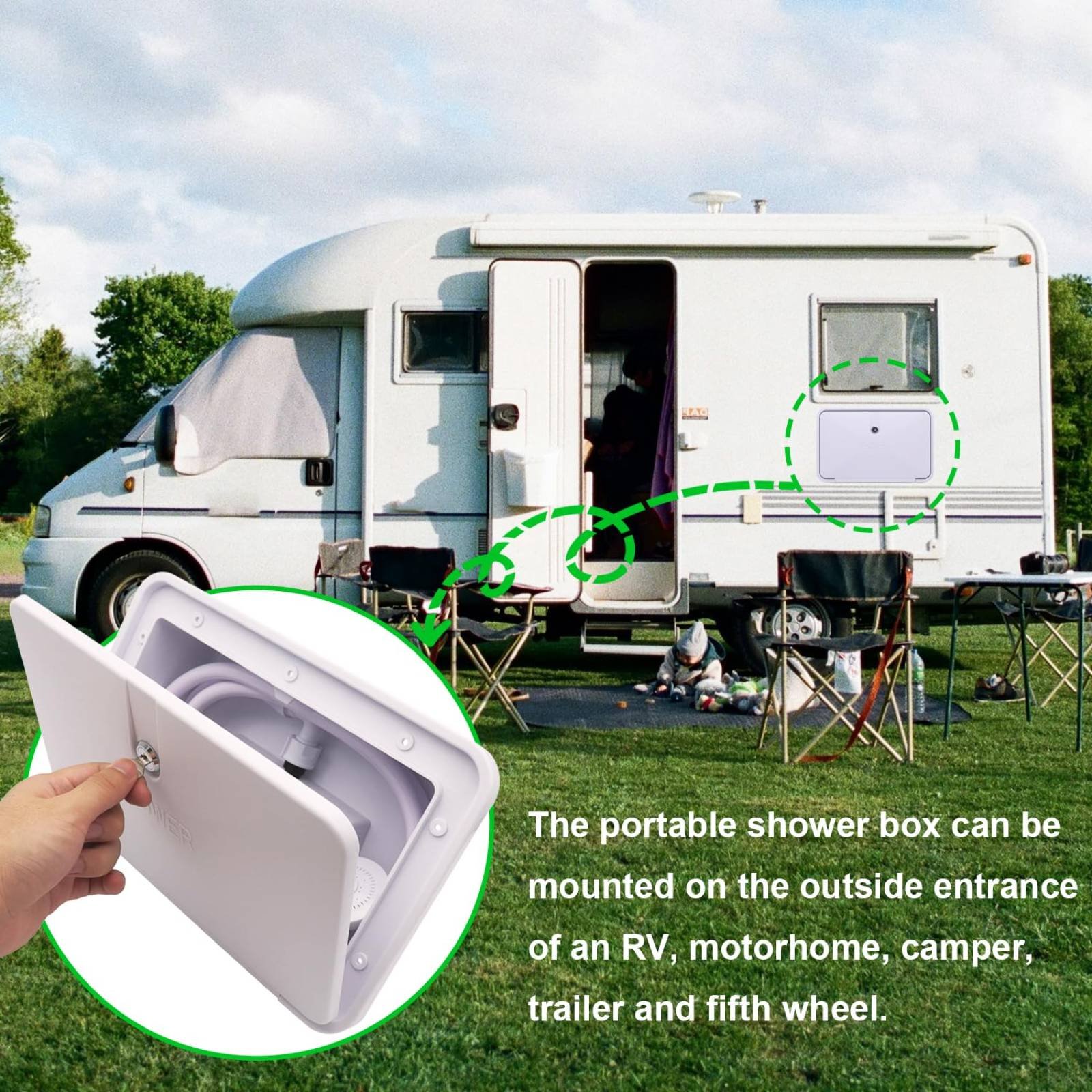 Box Doccia Esterno per Camper, - Outdoor Camping Box recensione e prezzo