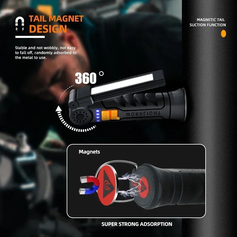 Torcia portatile a LED COB, ri - Battery Outdoor Camping recensione e prezzo