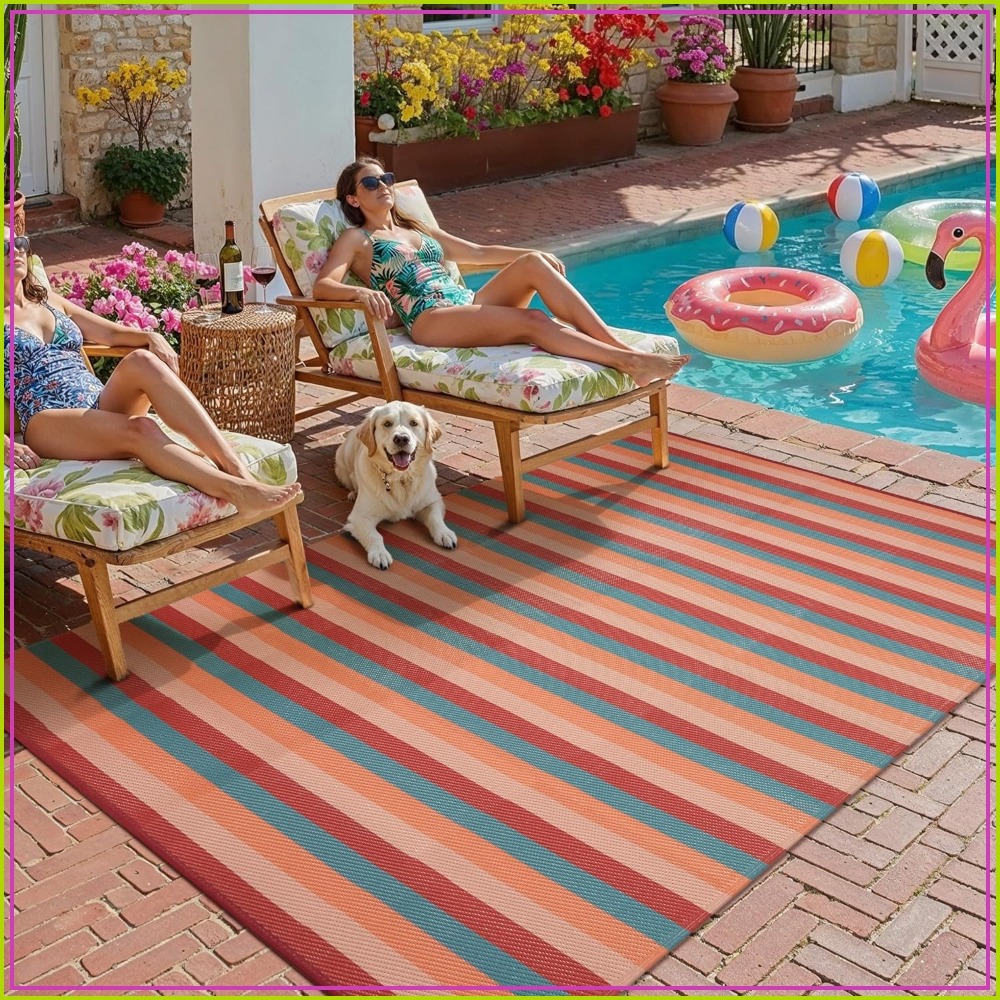 Tappeto da Esterno 5x8 a Stris - Outdoor Camping Decke recensione e prezzo