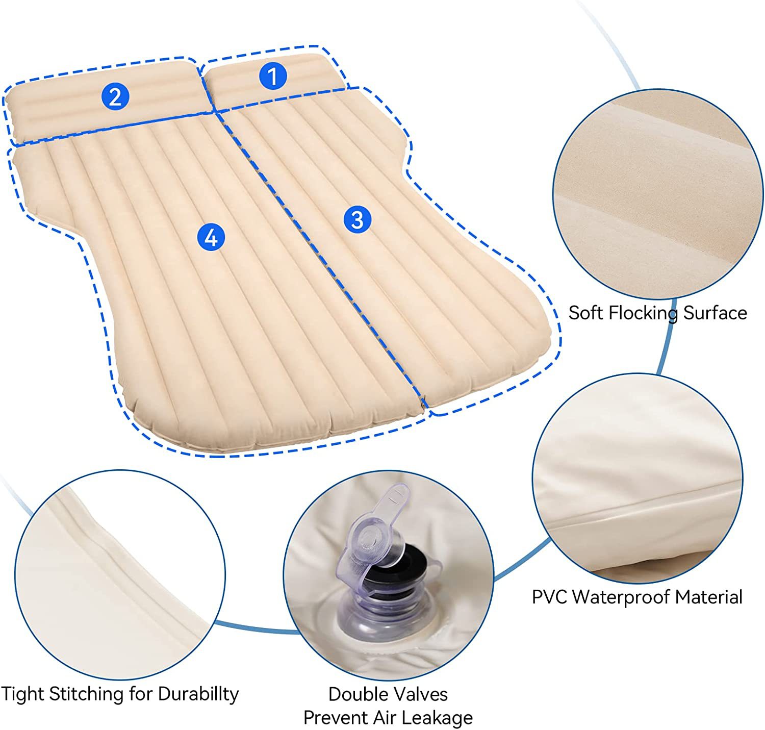 Letto gonfiabile per auto per  - Outdoor Camping Mattress recensione e prezzo