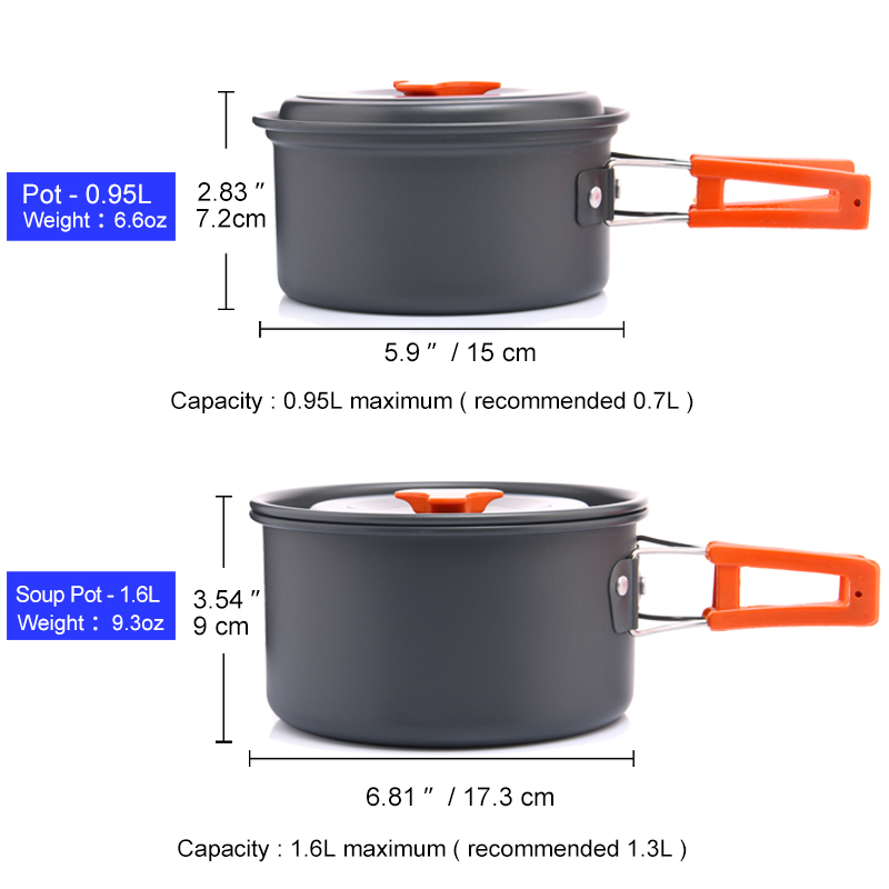 Widesea Set di pentole da camp - Outdoor Camping Outfit recensione e prezzo