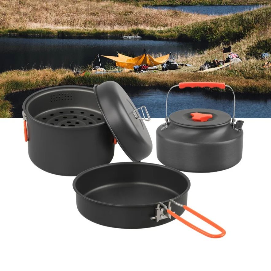 Set di pentole da esterno pent - Camp Cooking Set recensione e prezzo