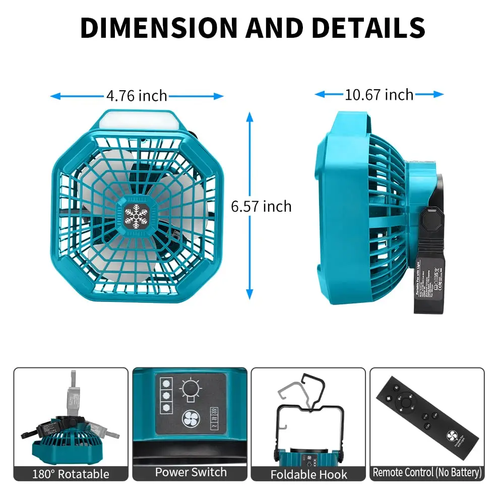 Ventilatore esterno portatile  - Outdoor Camping Outfit recensione e prezzo