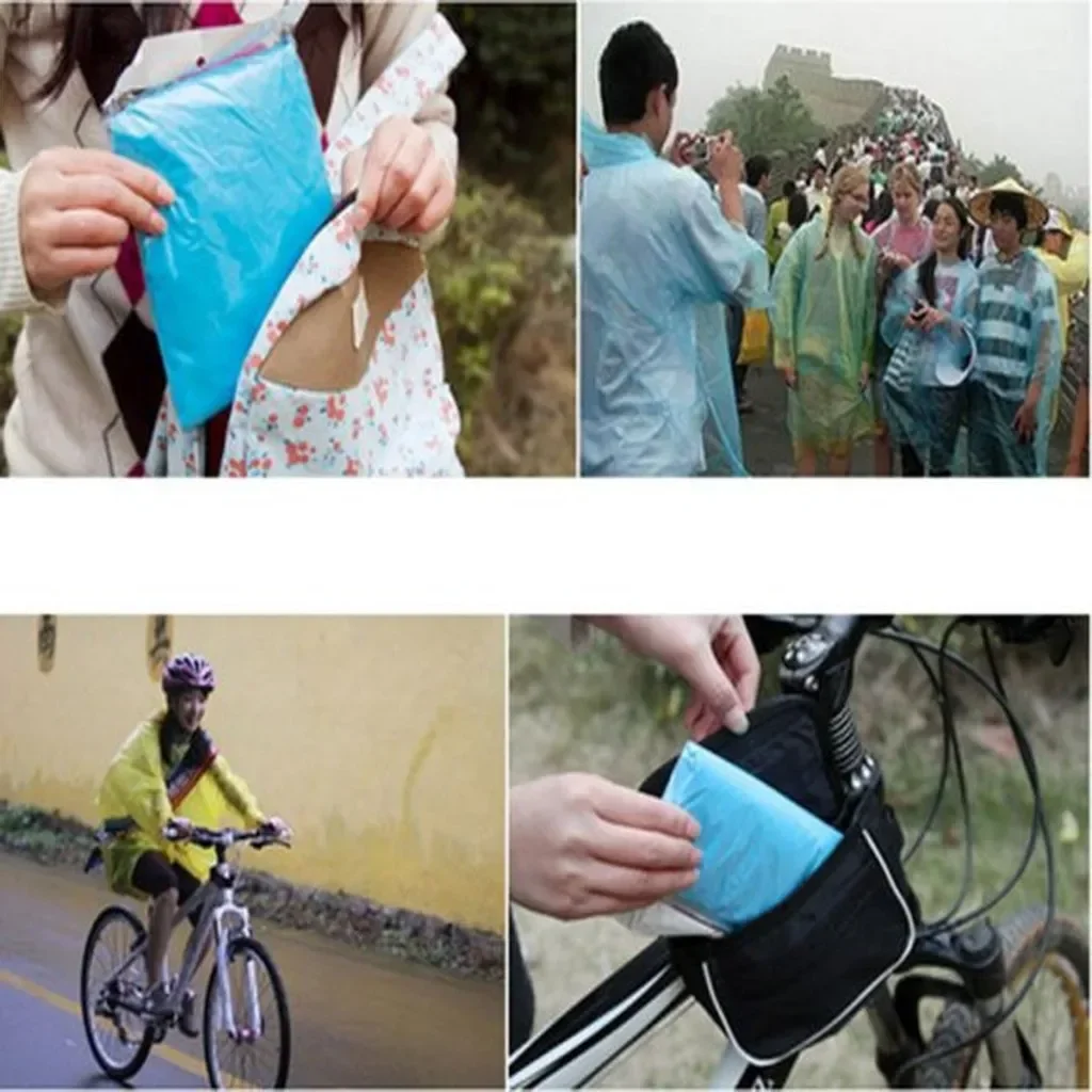 5/10PC Impermeabile Usa E Gett - Camping Rain Poncho recensione e prezzo