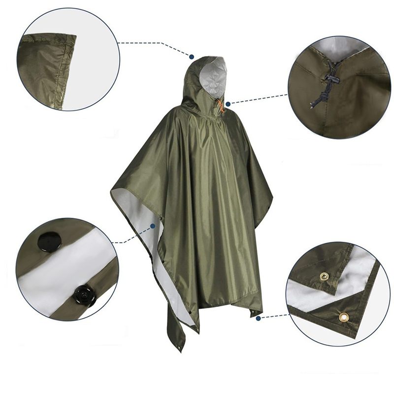 Poncho antipioggia resistente  - Camping Rain Poncho recensione e prezzo