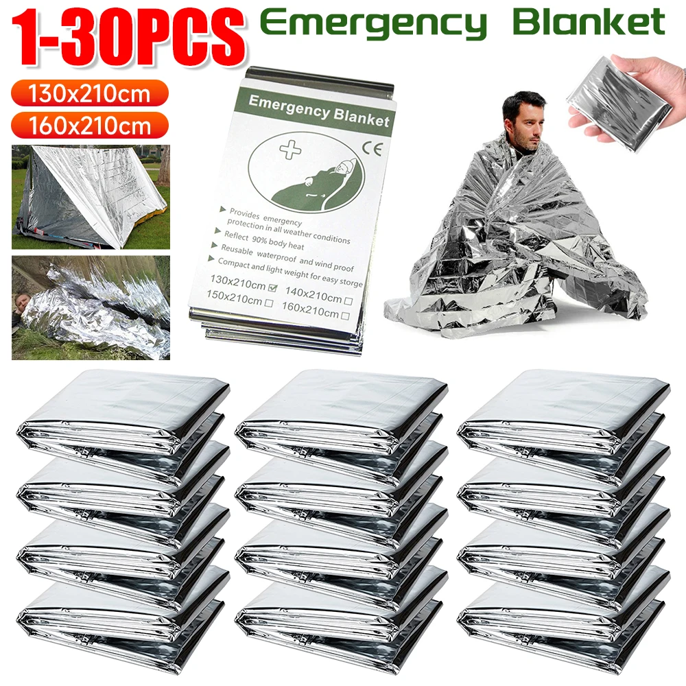 1-30PCS Coperta di emergenza S - First Aid Kit Camping recensione e prezzo