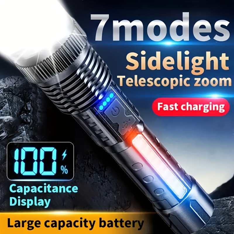 Potente Torcia LED con Indicat - Battery Outdoor Camping recensione e prezzo