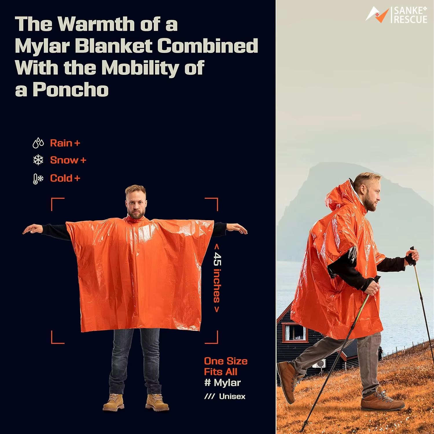 Poncho Impermeabile di Emergen - Camping Rain Poncho recensione e prezzo